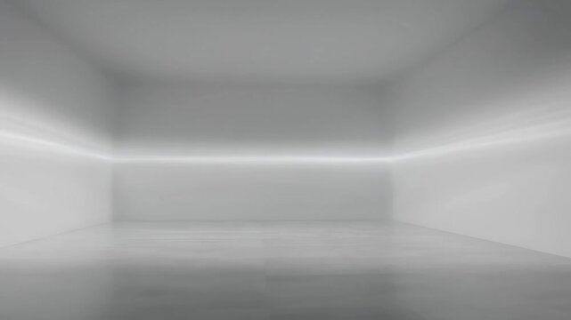 Modern empty room with sunlight shining through