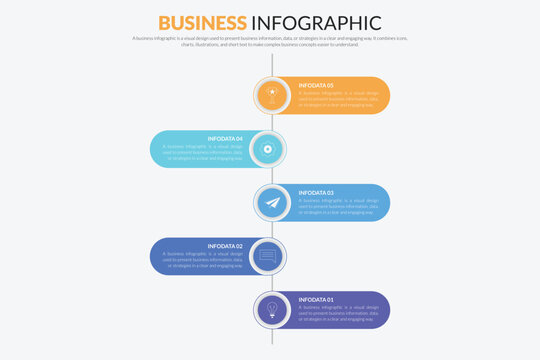Modern Business Infographic Timeline Template for Presentation