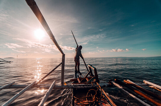 Boatman in Camiguin, Philippines. 