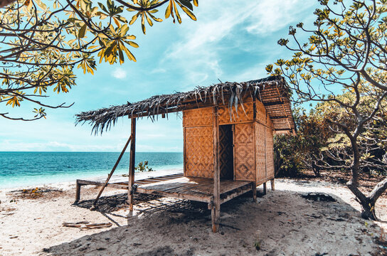 A small hut in the island of Mantigue Camiguin, Philippines. 
