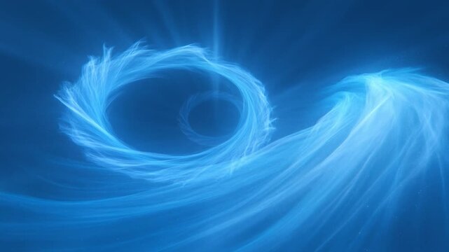 Swirling Blue Energy Vortex Animation Frames