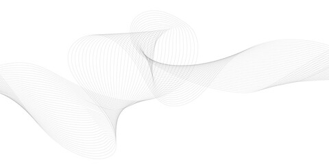 Fototapeta premium Dynamic flowing wave lines design element. Futuristic technology and sound wave pattern. Modern abstract glowing wave lines. Smooth curved wave lines. 
