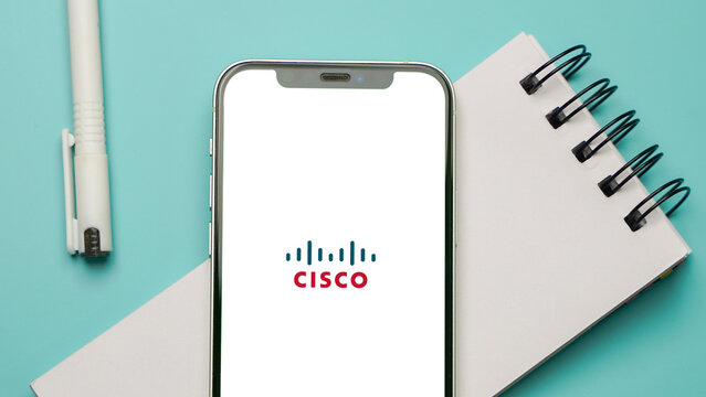 Cisco logo displayed on a smartphone screen &ndash; Delhi, India &ndash; June 04, 2025