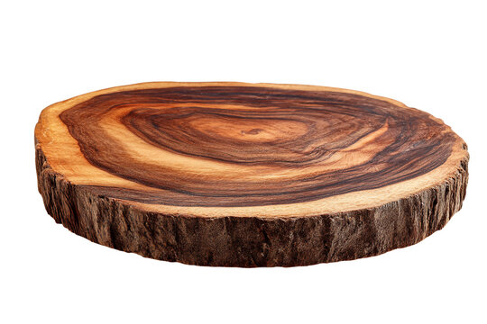 Raw Sheesham Wood Timber for Crafting Isolated on Transparent Background