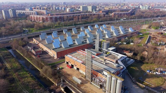 Metro Depot And Cogeneration Plant Milan Urban Infrastructure Aerial