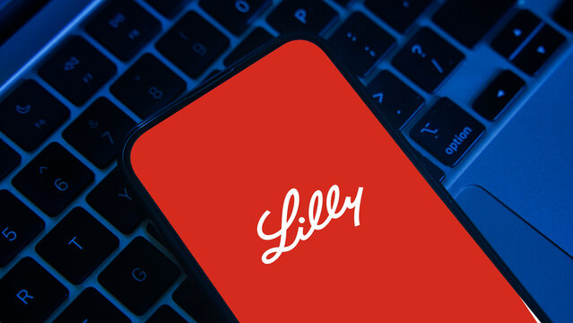 Eli Lilly and Company logo displayed on a smartphone screen &ndash; Delhi, India &ndash; June 04, 2025