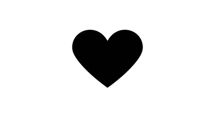 Fototapeta premium A heart icon is shown on a plain background.