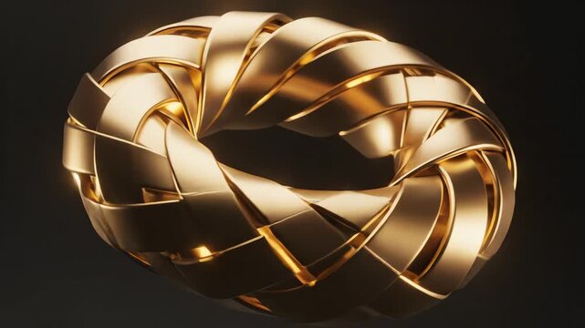 Golden Toroidal Ring Rotating in Abstract Space
