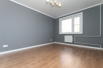 Obraz premium empty room with grey walls