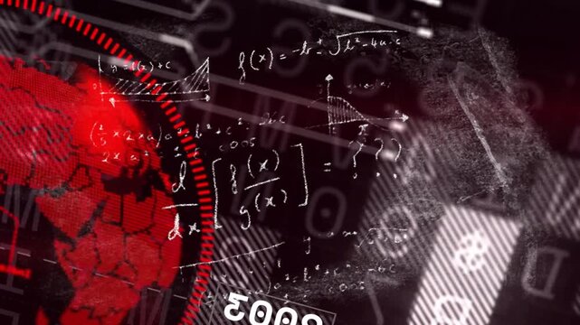 2002 panel flipping, red dial rotating and pulsing while globe forming to illustrate year update