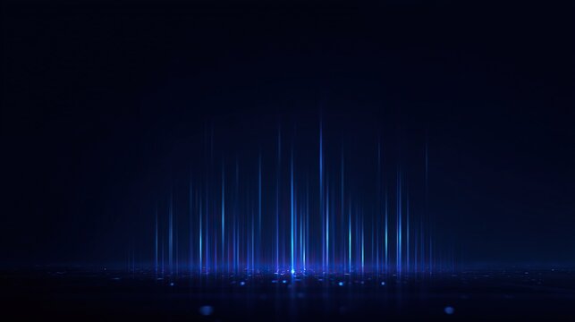 AI data visualization in simple modern style, wide shot tech background suitable for commercial use, clean and sleek visual with no text or logo, professional and futuristic aesthetic