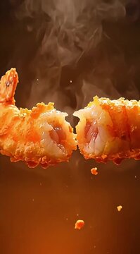 Crispy Shrimp Tempura Crunch Break Macro