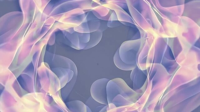 Soft Pastel Abstract Petal Spiral Light Motion Loop
