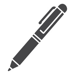 Fototapeta premium Filled Pen with Clip Icon for App UI