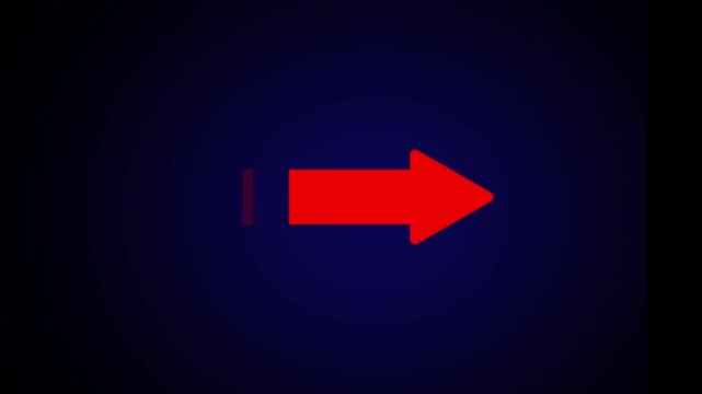 arrow icon anim arrow icon animation on black background.