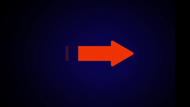 arrow icon anim arrow icon animation on black background.