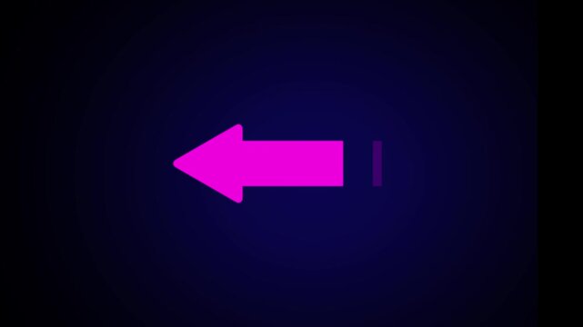 arrow icon anim arrow icon animation on black background.