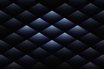 Naklejka premium Shiny black and blue diamond pattern with gradient effect