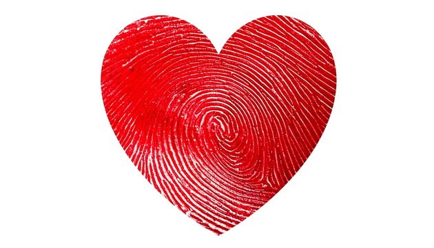 Heartfelt Identity - A Fingerprint of Love and Individuality.