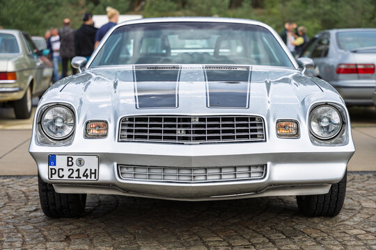 LINTHE, GERMANY - JUNE 08, 2025: Pony car Chevrolet Camaro (second generation), 1974&ndash;1977. Die Oldtimer Show.