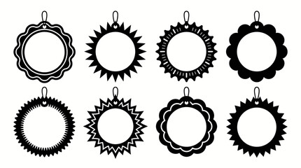 Set of various gear pendants.