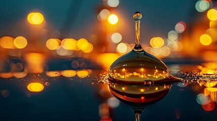 Iranian flag reflected in oil drop amid dark setting, symbolizing middle east oil geopolitics