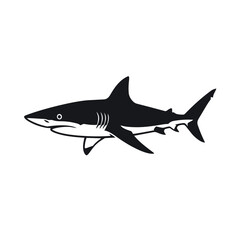 Obraz premium Black Stingray Silhouette Vector - Marine Ray Fish Ocean Life Icon