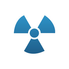 Blue Radiation Hazard Symbol Vector