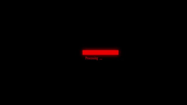 Abstract Circle loading processing bar icon animation on background concept with alpha channel. Loading progress bar downloading bar loading screen pixelated progress