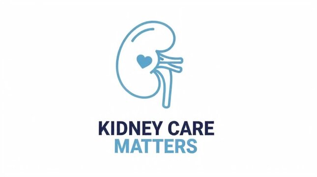 Minimal poster style &ldquo;Kidney Care Matters&rdquo;