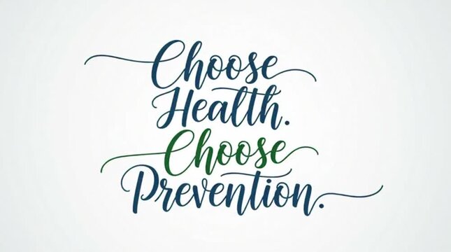 "Select Health. Select Prevention." in the script typography