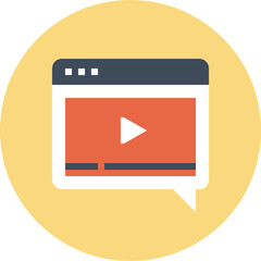 Modern speech bubbles flat line vector illustration icon design concept.