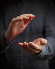 close up of businessperson clapping hands