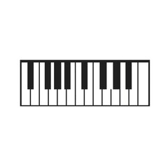 Fototapeta premium A black and white image of a piano keyboard