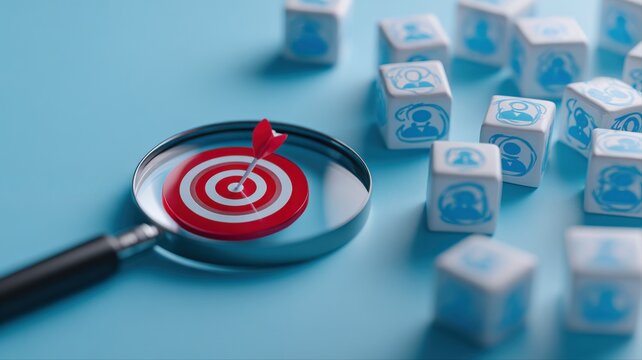 Targeted Marketing Strategy: Magnifying Glass Focuses on Customer Acquisition and Segmentation for Business Growth