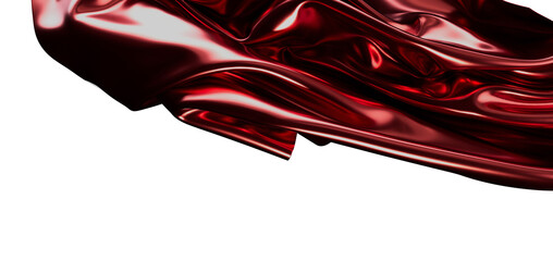 Luxurious abstract background featuring flowing red satin texture. Perfect for design projects...