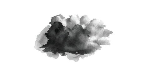Obraz premium Abstract Grunge Black Ink Brush Stroke Texture – Dirty Paint Splatter, Scratched Distressed Brushstroke Background Artistic Vector, Hand Drawn Ink Stroke Element for Creative Layout