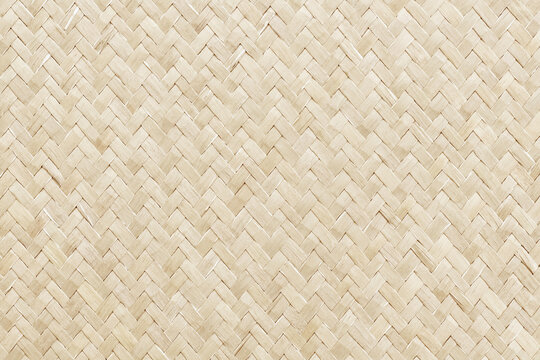 Reed weaving mat texture background with vintage style.