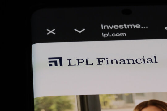 Shanghai,China-March 8th 2026: LPL Financial company brand logo on website 