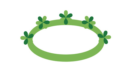 Green Shamrock Headband with Clovers. © Adapam