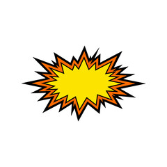 Naklejka premium retro comic speech bubble element.