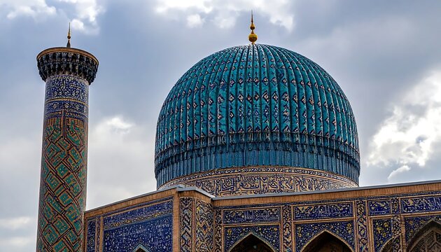Gur-e-Amir Mausoleum - A Glimpse of Timurid Architecture in Samarkand, Uzbekistan.