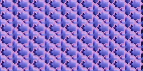 Obraz premium Geometric pattern in arabian style. 3d render illustration.