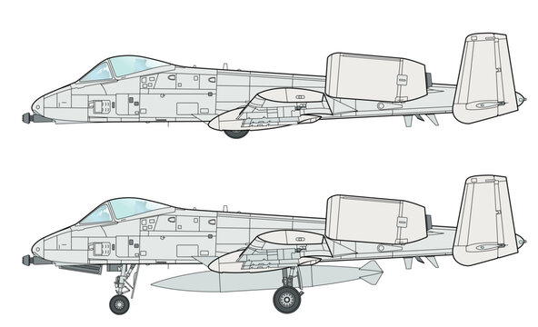 Amerikanisches Erdkampfflugzeug