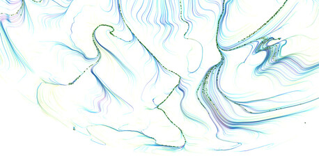 Abstract design with flowing blue lines against a white background. Perfect for backgrounds, textures and artistic proje