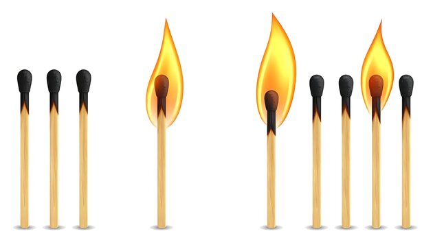 Matches Ignited - A Visual Representation of Fire and Potential.