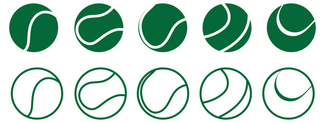Fototapeta premium tennis ball flat design, tennis ball artwork, , tennis ball isolated background, tennis ball sports icon, minimalist sports design for web and print media Vector