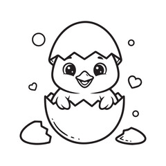 Fototapeta premium BOLD and EASY COZY EASTER COLORING pages