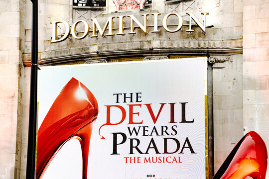 The Devil Wears Prada Show, Elton John Musical, Dominion Theatre Marquee, Tottenham Court Road, West End, Central London, UK, March 2026