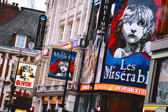 Sondheim Theatre, Les Mis&eacute;rables Musical, Oliver Stage Show, West End, Shaftesbury Avenue Theatrical Productions, Central London, England, United Kingdom, March 2026